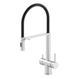 OL-458009-BN Кухонный смеситель с гибким изливом брашированный никель OLIVEEKA