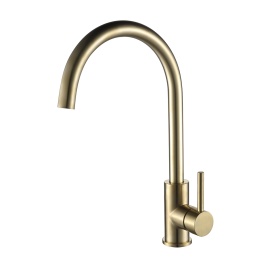 OL-963002-BG Кухонный смеситель матовое золото OLIVEEKA