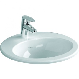 5468B003-0001 S20 Накладная раковина 53 см белая VITRA