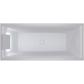 B099004005 Ванна STILL SQUARE 180x80 подголовник с подсветкой слева RIHO