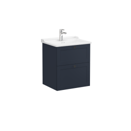 68853 Root Classic Тумба 60 см с классической раковиной 2 ящика матовый темно-синий VITRA