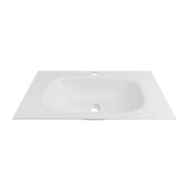 F70WF Раковина накладная Solid Flow 70см белый матовый OLIVEEKA