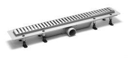 SZA3850 Душевой лоток с решеткой 85см из нержавеющей стали DESIGN3 PLASTBRNO