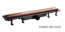 SZH940R Душевой лоток с рамкой и решеткой 40см из нержавеющей стали DESIGN4 цвет матовое розовое золото PLASTBRNO