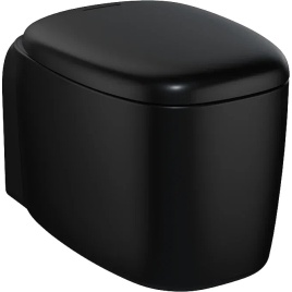 7830B483-0075 Plural Rim-Ex безободковый подвесной унитаз без сиденья черный матовый