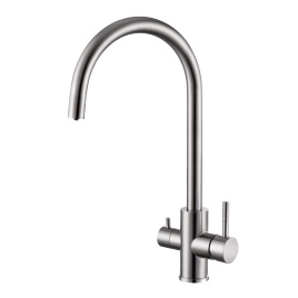 OL-458022-BN Кухонный смеситель с подключением к фильтру брашированный никель OLIVEEKA