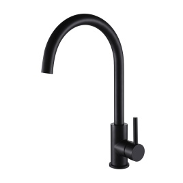 OL-963002-MB Кухонный смеситель черный матовый OLIVEEKA