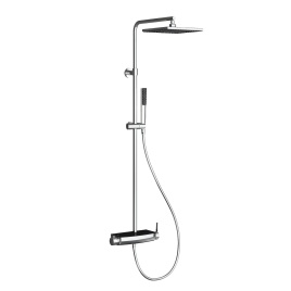 DK2923C Душевая стойка Mira, черное стекло TESKA