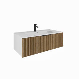 K100BT Тумба под раковину/столешницу Кито 100 Белый/Тростник