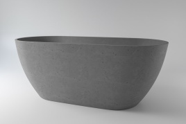 2.01.001.44.4 VENUS Ванна 168x80 Nano Concrete бетон HOLBI