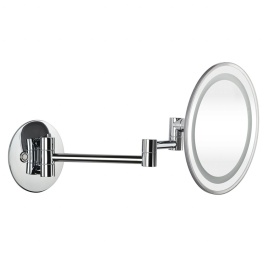 116301802 Косметическое зеркало d.200 мм с подсветкой LED (сенсорное) хром BEMETA