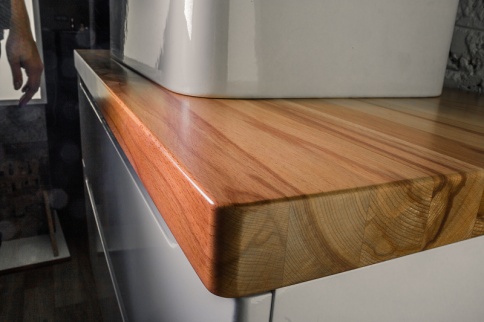 *Wood.06.100/LW Столешница для тумбы Wood 100 бук светлое дерево JORNO фото 2