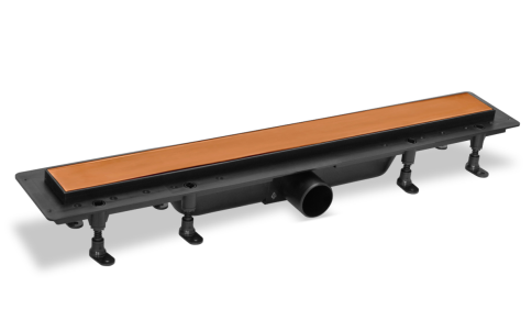 SZA965R Душевой лоток с решеткой 65см из нержавеющей стали DESIGN4 цвет матовое розовое золото PLASTBRNO фото 1