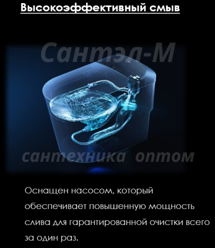 P30 Интеллектуальный унитаз с функцией биде, феном, подогревом, импульсный смыв JOMOO (RUD5450-S0-IDO) фото 3