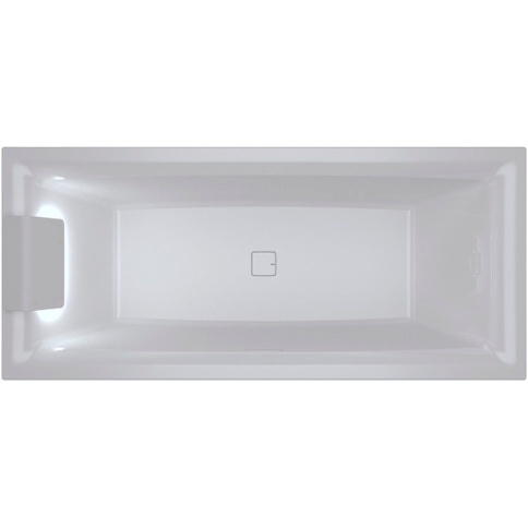 B099004005 Ванна STILL SQUARE 180x80 подголовник с подсветкой слева RIHO фото 1