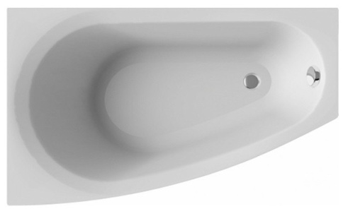 ВАС013000Л100 BALINE Ванна асимметричная левая 150х90 белая ALBA SPA фото 1