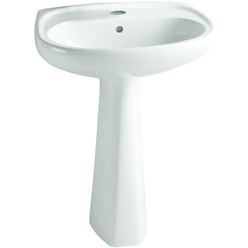9600B003-7650 Normus Раковина с пьедесталом 55 см белая VITRA фото 1
