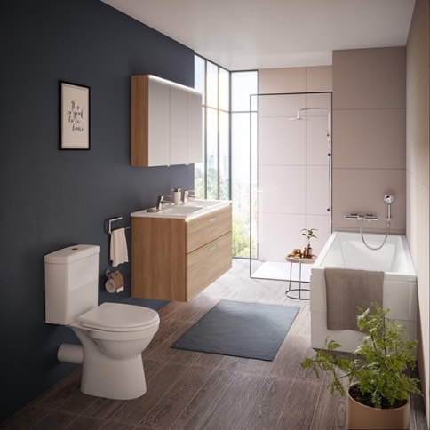 9844B099-7201 EISBERG Унитаз с бачком и сиденьем микролифт из термопласта NORM (VITRA) фото 3