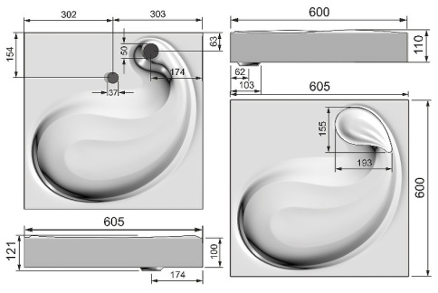 4627173210348 Раковина Buta 60 на стиральную машину белый JORNO фото 4