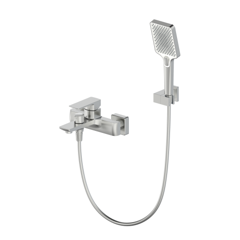 OL-639003A-BN D-LINE Смеситель для ванны с душевым гарнитуром брашированный никель OLIVEEKA фото 1