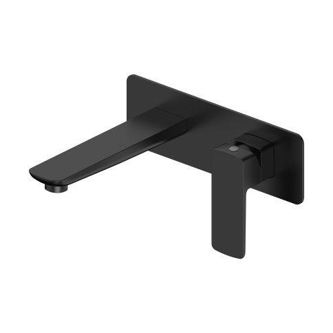 OL-869003-MB D-LINE Смеситель для раковины настенный черный матовый OLIVEEKA фото 1