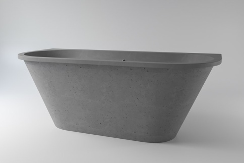 2.01.003.44.4 GALATEA Ванна 170x77 Nano Concrete бетон HOLBI фото 1