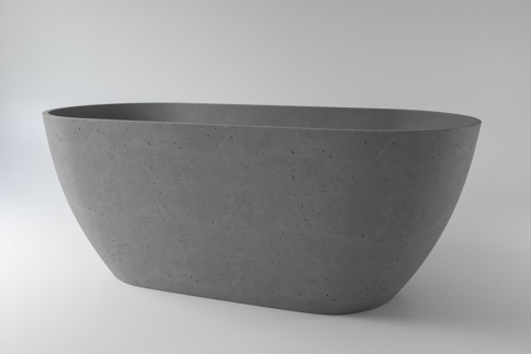 2.01.001.44.4 VENUS Ванна 168x80 Nano Concrete бетон HOLBI фото 1