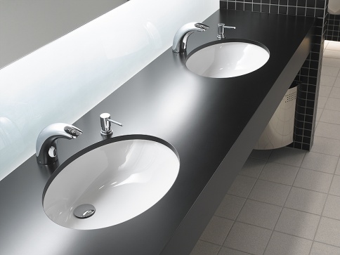 6069B003-0012 Arkitekt Раковина встраиваемая снизу 59 см белая VITRA фото 2